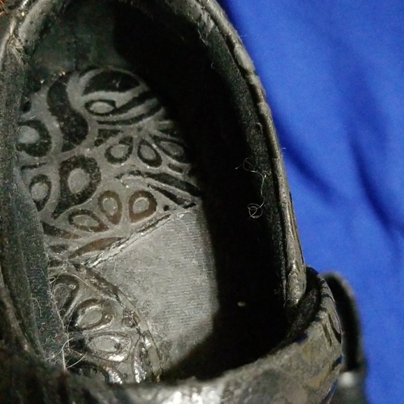 B.O.C. Peggy Black Tooled Leather Clog 7M - Picture 4 of 7